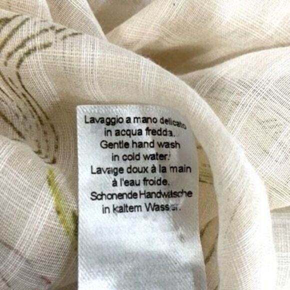 Forte Forte Cream Lily Print Italy Silk Blend Button Front Shirt Size 0 - Picture 8 of 11